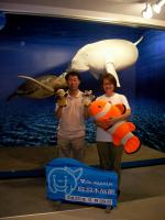 鳥羽水族館で記念撮影